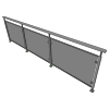 RailingDiagonalGlassModular